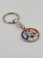 Saint Michael the Archangel Enamel Keyring