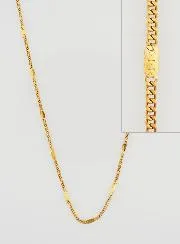 Golden Fancy Cuff Chain - 60cm