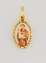 Twisted-Edge Medal 15mm – Saint Anthony