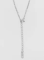 Silvery Fancy Cuff Chain - 60cm