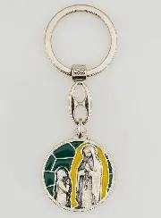 Enamel Keyring Apparitions of Lourdes