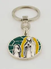 Enamel Keyring Apparitions of Lourdes
