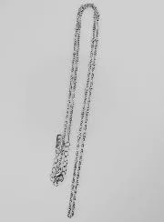 Silvery Ball Curb Link Chain – 50cm