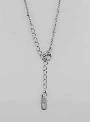 Silvery Ball Curb Link Chain – 50cm