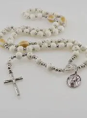 Elastic Ceramic Rosary – Sacred Heart of Mary