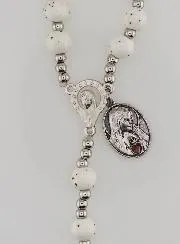 Elastic Ceramic Rosary – Sacred Heart of Mary