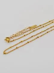 Golden Ball Curb Link Chain - 50cm