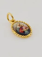 Twisted Edge Medal 15mm – Saint Anne