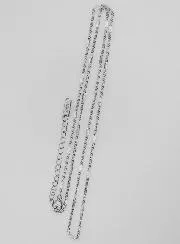 Fancy Silvery Cuff Link Chain - 50cm