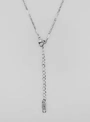 Fancy Silvery Cuff Link Chain - 50cm