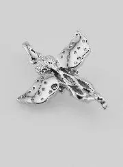 Silver Guardian Angel Pendant