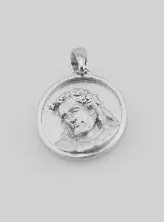 925 Silver Jesus Medal – 16mm