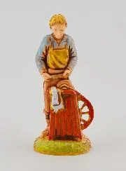 Nativity Figure Knife Grinder - 6 cm
