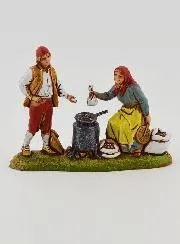 Nativity Figure Chestnut Seller – Height 6 cm