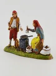 Nativity Figure Chestnut Seller – Height 6 cm