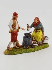 Nativity Figure Chestnut Seller – Height 6 cm