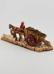 Nativity Figure Woodcutter with Cart – Height 6cm