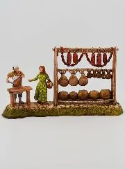Nativity Figure – Butcher and his Stall – 6cm