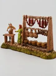Nativity Figure – Butcher and his Stall – 6cm