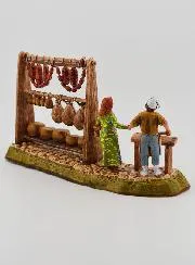 Nativity Figure – Butcher and his Stall – 6cm