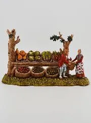 Nativity Figure Greengrocer and his Stall – 6cm
