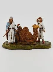Nativity Figure Camel Drivers and Seated Camel – 6cm