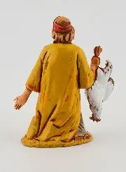 Nativity Figure Man with Chicken – 6cm