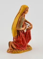 Nativity Figure Washerwoman with a Basket – 6 cm
