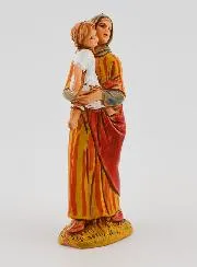 Nativity Figure Woman Carrying Her Child – 6 cm