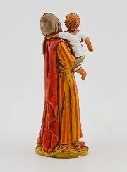 Nativity Figure Woman Carrying Her Child – 6 cm