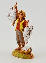 Nativity Figure Chicken Seller - 6 cm