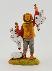 Nativity Figure Chicken Seller - 6 cm