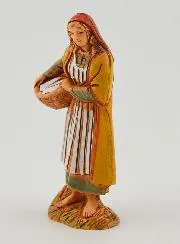 Nativity Figure Woman with a Laundry Basket – 6cm