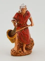 Nativity Figurine Fisherman with a Landing Net – 6cm