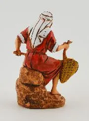 Nativity Figurine Fisherman with a Landing Net – 6cm