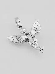 Silver Guardian Angel Pendant – 23mm