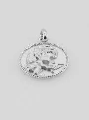 Silver Guardian Angel and Dove Medal – 12mm
