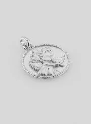 Silver Guardian Angel and Dove Medal – 12mm