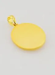 Virgin Mary Medal with Polished Edge – 18mm