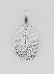 Silver Our Lady of Fátima Medal – 15mm