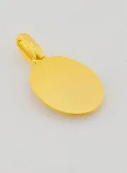 Our Lady of Fatima Medal in 18k Gold-plated Silver – 16mm