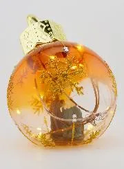 Illuminated Christmas Bauble with Nativity Scene – 12cm