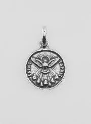 Silver-Plated Holy Spirit Medal – 12mm