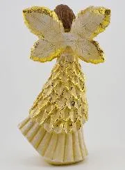 Glittery Golden Praying Angel - 20cm
