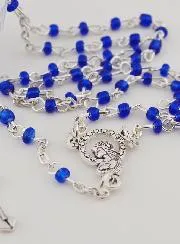 Children's Lourdes Rosary with Blue Beads