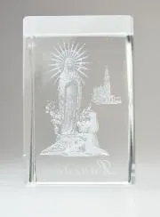 Our Lady of Lourdes Laser Engraved Frame Icon