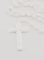White Plastic Rosary