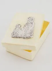 Silver and Mother of Pearl Rosary Box