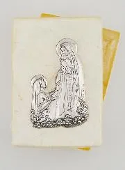 Silver and Mother of Pearl Rosary Box