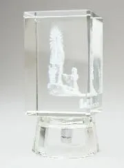 Our Lady of Lourdes Glass Statue